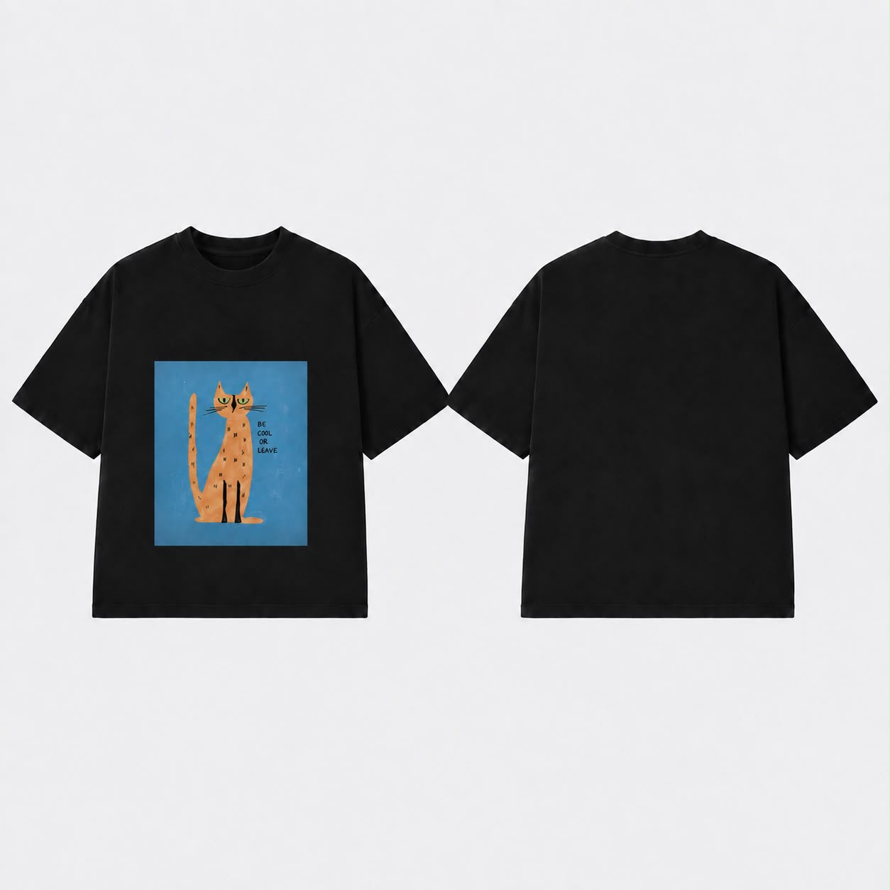Be Cool Tee, original front and back views
